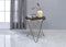 Valora End Table, Champagne & Black Glass
